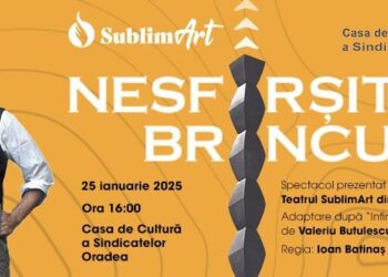 Piesa de teatru „Nesfârșitul Brâncuși” – o călătorie în lumea geniului românesc la Oradea