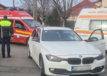 Accident pe str. Muntele Găina din Oradea. Multe forte de intervenție la fata locului
