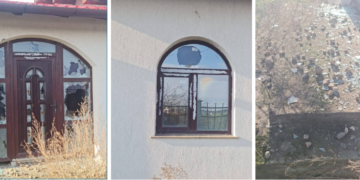 Vandali. Au spart toate geamurile unei familii din Santandrei între Crăciun și Anul Nou