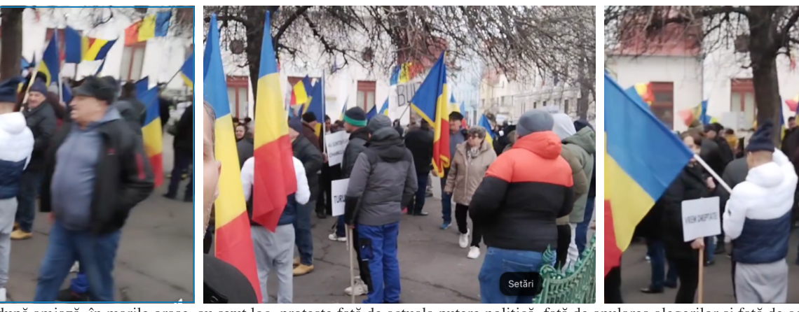 Protest în fata Prefecturii Bihor. „Turul 2 înapoi”, „Libertate”, „CCR, o mizerie”, „Jos Guvernul”, „Să vă fie frică poporul se ridică”