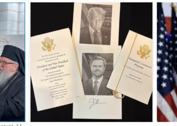 Preotul Ciprian Mega, la Învestirea lui Donald Trump. A pariat în 2023 cu arhiepiscopul emerit al Americii ca acesta ajunge la Casa Albă