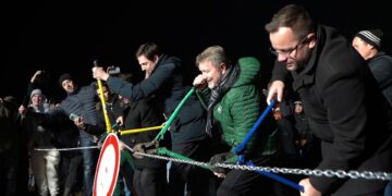 Sărbătoare în punctele de frontiera dintre România și Ungaria