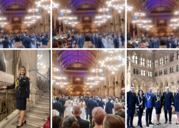 Orădeanca Adina Claudia Birda, comisar de poliție penitenciară, momente memorabile la Balul Polițiștilor de la Viena