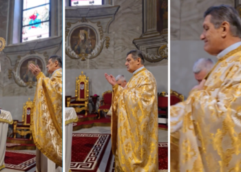 Parintele profesor care a susținut a 28. 837 Sfanta Liturghie din viata în Catedrala Greco-Catolică „Sfântul Nicolae ” din Oradea