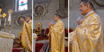 Parintele profesor care a susținut a 28. 837 Sfanta Liturghie din viata în Catedrala Greco-Catolică „Sfântul Nicolae ” din Oradea