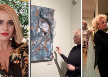 Orădeanca Mirela Dobrescu a transformat măștile folosite de bolnavii de cancer în radioterapie,  în compoziţii artistice