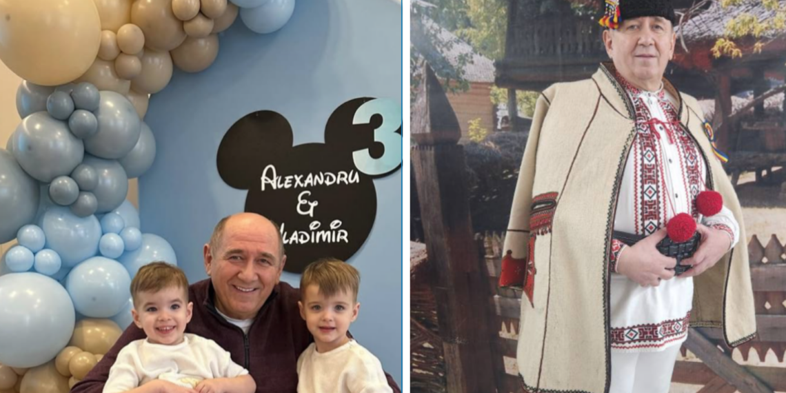 Solistul de muzica populara, Leontin Ciucur, un bunic de gemeni fericit