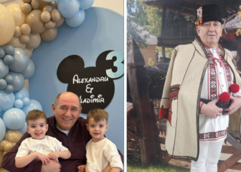 Solistul de muzica populara, Leontin Ciucur, un bunic de gemeni fericit