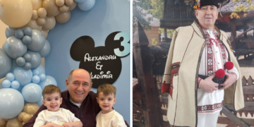 Solistul de muzica populara, Leontin Ciucur, un bunic de gemeni fericit