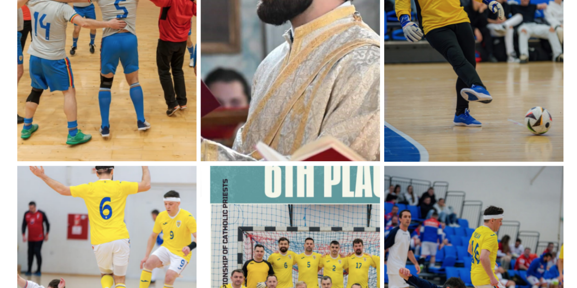 Fotbal și religie. Preotul din Eparhia Greco-Catolică de Oradea care participa a doua oară la Campionatul European de Futsal
