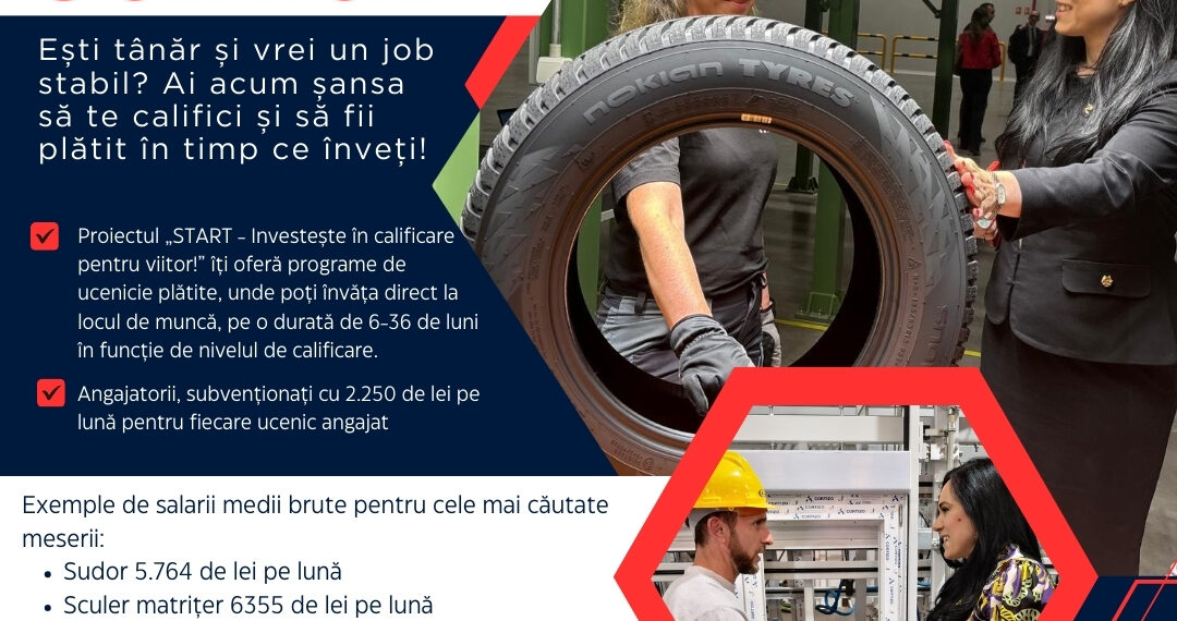 „START – Investește în calificare pentru viitor!”: oportunități pentru tineri de a învăța și a câștiga un loc de muncă stabil