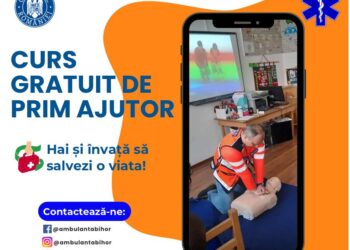 Curs gratuit de prim ajutor organizat de SAJ Bihor: „Învață să salvezi vieți!”