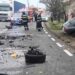 Coliziune violentă în Bihor: Șofer salvat de pompieri după un accident între un autoturism și un TIR