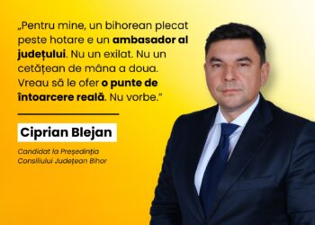 „Diaspora nu e departe. E în inimile noastre” Candidatul la CJ Bihor Ciprian Blejan vrea să-i aducă acasă