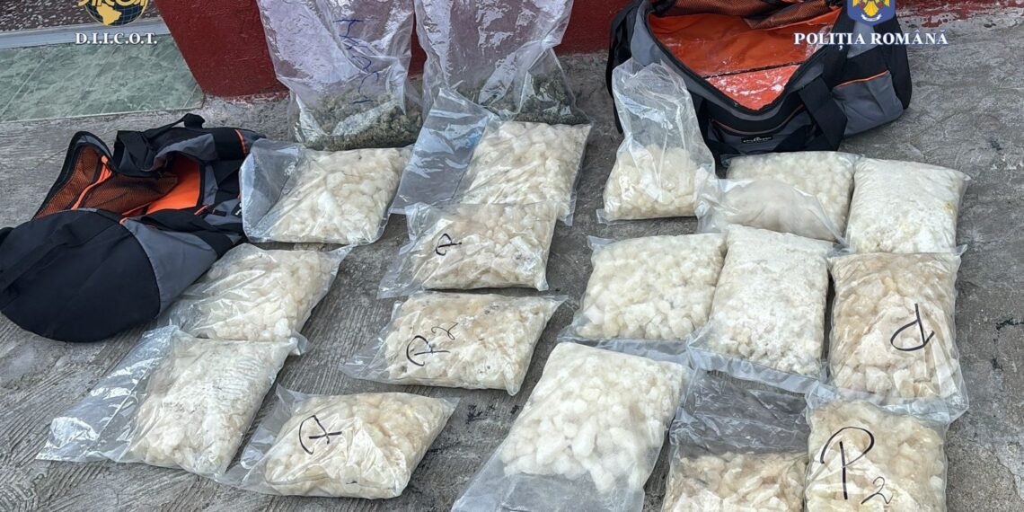 Lovitură puternică pentru traficanții de droguri din Oradea: peste 56 de kilograme de substanțe interzise confiscate și 7 inculpați reținuți