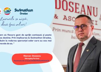 „Uniți pentru Nuria”: Valuri de speranță la Swimathon Oradea, susținute de Doseanu & Asociații