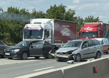 Accident violent pe Centura Oradea: trafic afectat temporar
