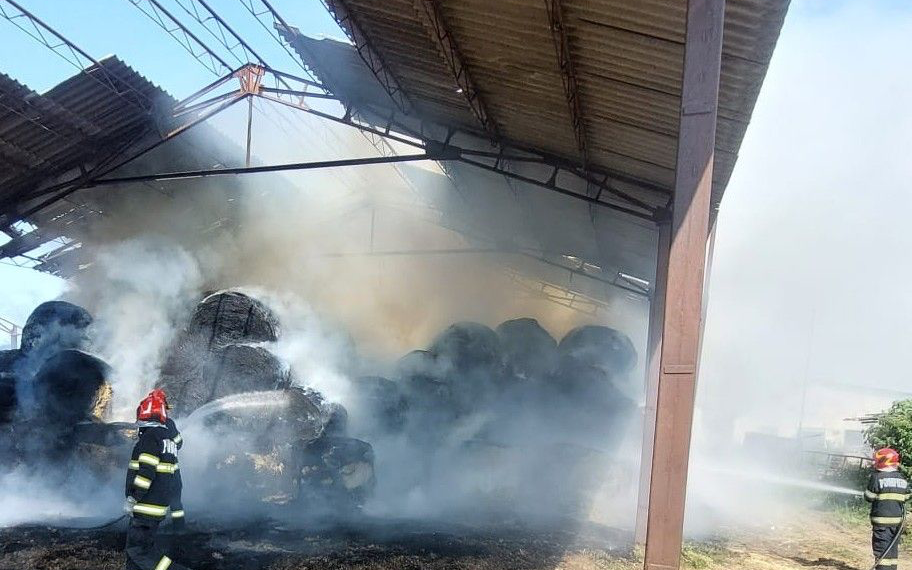 Incendii în serie în Bihor: Pompierii au stins 28 de focare în trei zile