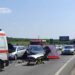 Accident cumplit între Biharia și Oradea: Patru mașini au fost implicate, o victimă prinsă între fiare
