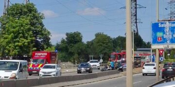 Accident grav pe Centura Oradea: motociclist lovit de un autoturism