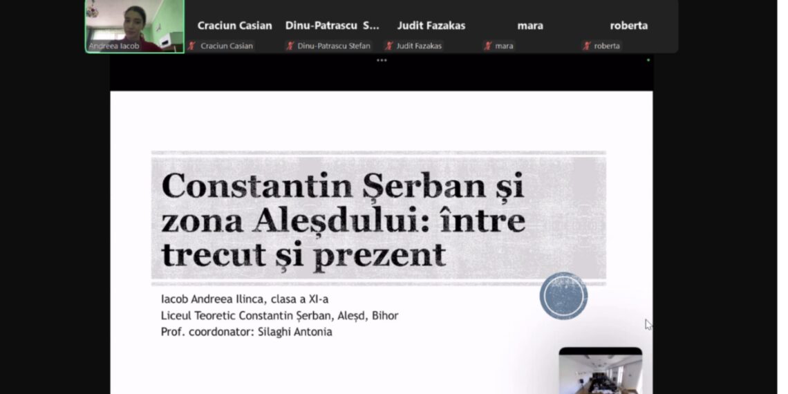 Constantin Șerban, zona Aleşdului şi Liceul Teoretic care-i poartă numele elogiat în cadrul concursului ,,SPUNE POVESTEA LOCULUI TĂU”