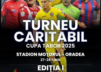Iasmin Latovlevici, Gabi Torje, Zeno Bundea, Steliano Filip joacă la Oradea, la Cupa Tabor, pentru a susține cauza unui orfelinat