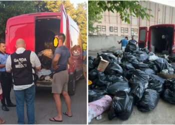 Flagrant în plină zi: deșeuri de la restaurante, transportate ilegal prin Oradea