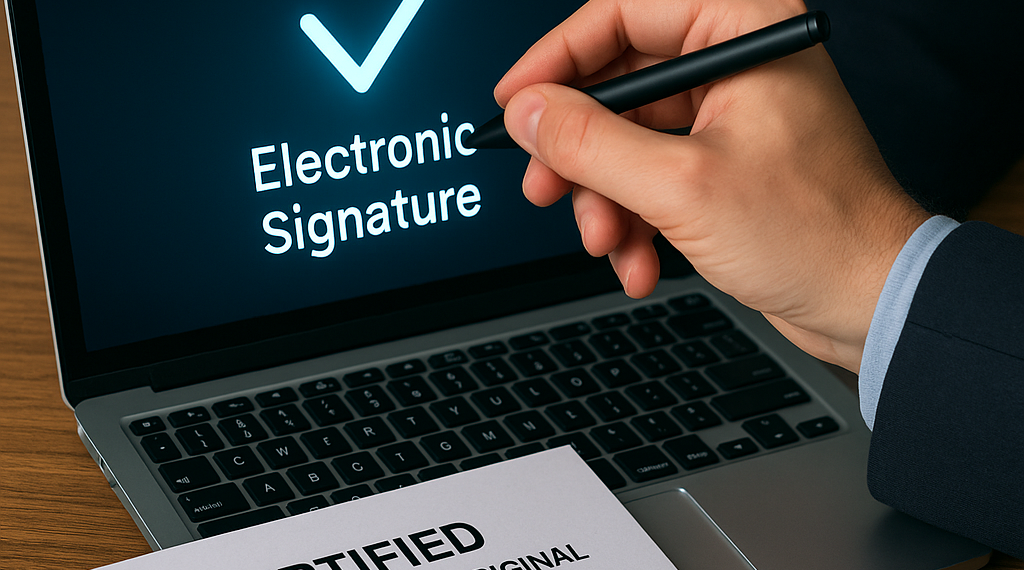 Autentificarea fizică a actelor va fi înlocuită cu semnătura electronică