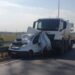 UPDATE: Un pieton a decedat. Momente de groază pe DEx16, lângă Oradea: pietoni loviți în plin de un camion