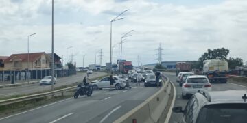 Accident pe Centura Oradea, înainte de Strada Ciheiului