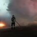 Incendiu la un TIR aflat în mers, pe strada Ogorului din Oradea