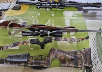 Arsenal de arme și trofee de vânătoare descoperit în urma unor percheziții în Bihor: un bărbat reținut