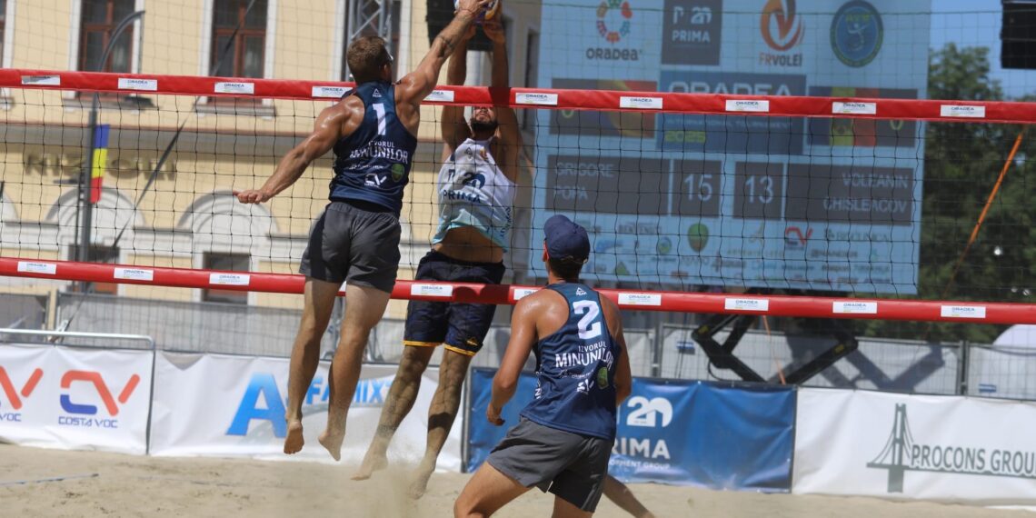 Beach volleyball; Duminică se joacă pentru medalii în Piața Unirii