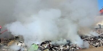 La un pas de dezastru: O hală de cereale, salvată din calea flăcărilor la Palota