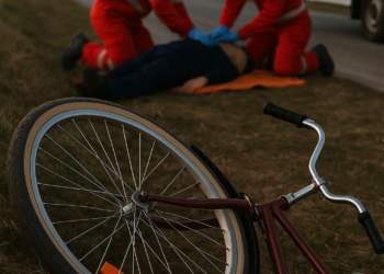 Bărbat de 56 de ani, decedat după ce a căzut cu bicicleta într-un șanț, lângă Husasău de Tinca