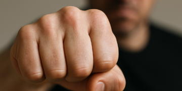 Avocat bătut în plină stradă de propriul client. Agresorul are antecedente penale și a fost arestat preventiv.