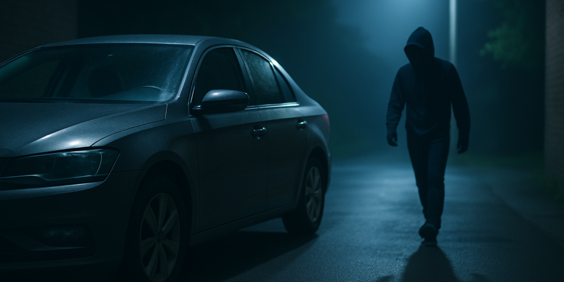 A profitat de mașina lăsată cu cheia în contact: un orădean de 22 de ani, cercetat penal