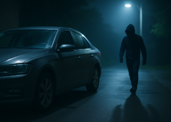 A profitat de mașina lăsată cu cheia în contact: un orădean de 22 de ani, cercetat penal