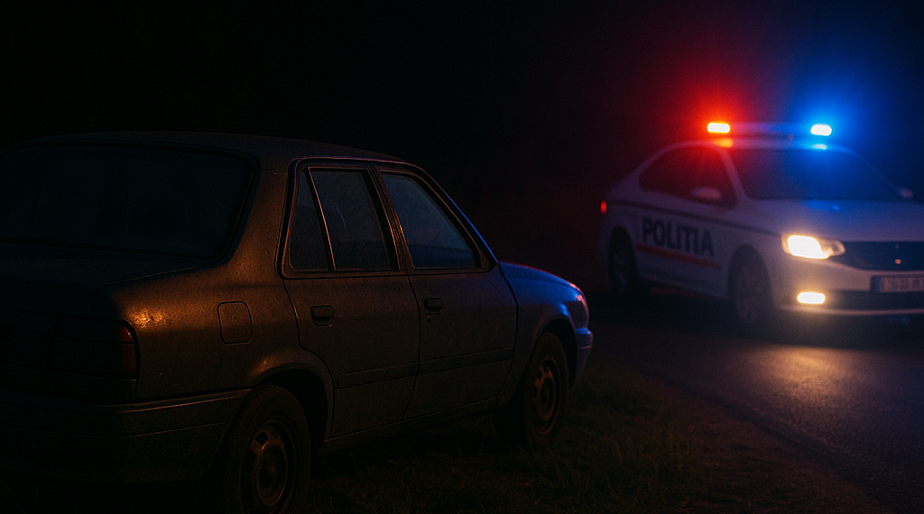 Adolescent de 16 ani, reținut după o cursă ilegală pe drumurile din Bihor. A condus fără permis și a refuzat să oprească la semnalele polițiștilor.