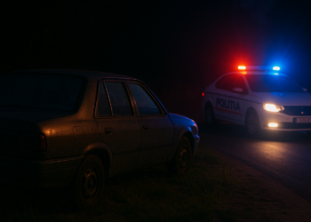 Adolescent de 16 ani, reținut după o cursă ilegală pe drumurile din Bihor. A condus fără permis și a refuzat să oprească la semnalele polițiștilor.