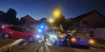 Accident rutier pe strada Muntele Găina din Oradea: o femeie a ajuns la spital