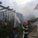 Incendiu izbucnit la o gospodărie din Săcueni: anexă mistuită de flăcări