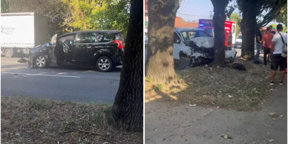 Accident rutier grav pe strada Matei Corvin din Oradea