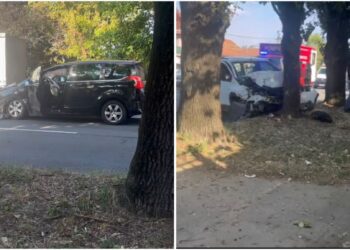 Accident rutier grav pe strada Matei Corvin din Oradea