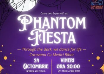 Halloween caritabil cu ritm latino: Caravana cu Medici Bihor transformă distracția în fapte bune
