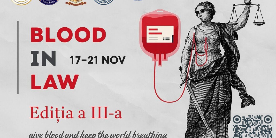 Mobilizare pentru donare de sânge în rândurile comunității academice a Facultății de Drept Oradea: BLOOD (IN) LAW(S) ed. III – CÂND LEGEA SE UNEȘTE CU INIMA, SE NAȘTE VIAȚA