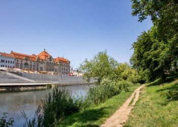 Scene șocante pe malul Crișului: un tânăr aruncat în apă pentru un ghiozdan plin cu marijuana!