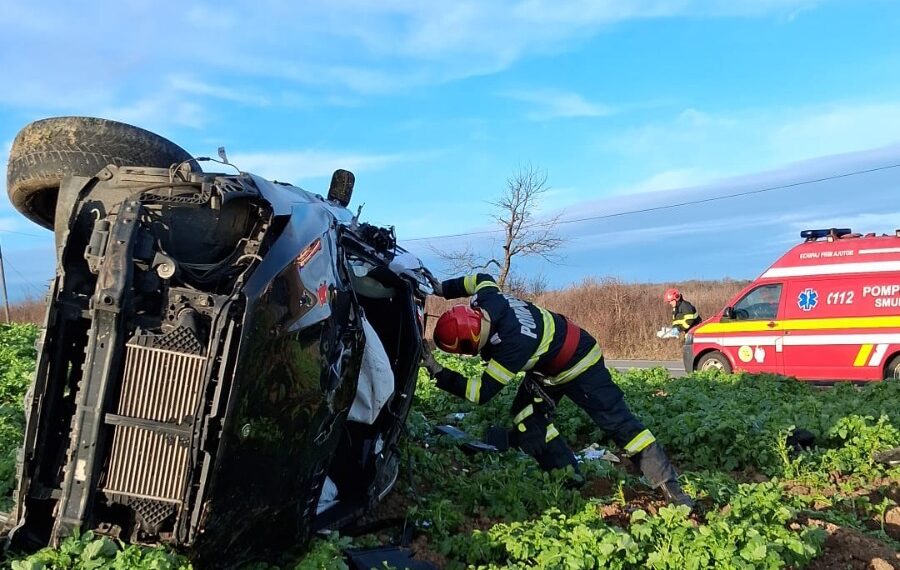 UPDATE | Accident grav în Bihor: un șofer a murit, altul rănit în coliziunea de la Husasău de Tinca