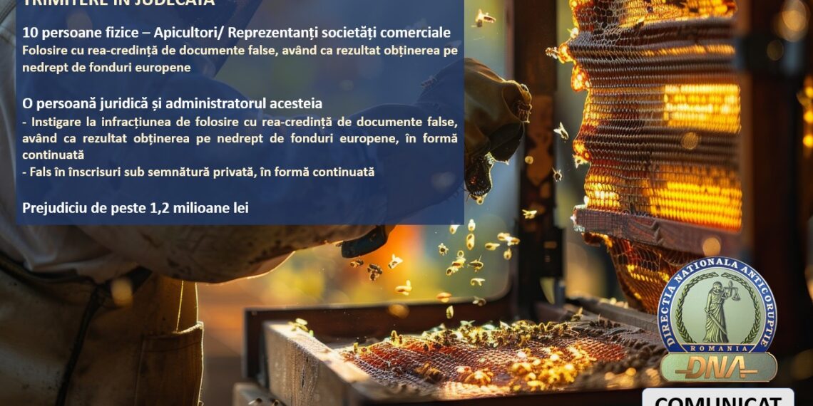 DNA trimite în judecată 12 persoane pentru obținerea frauduloasă a peste 1,2 milioane lei din fonduri europene, prin supraevaluarea remorcilor apicole