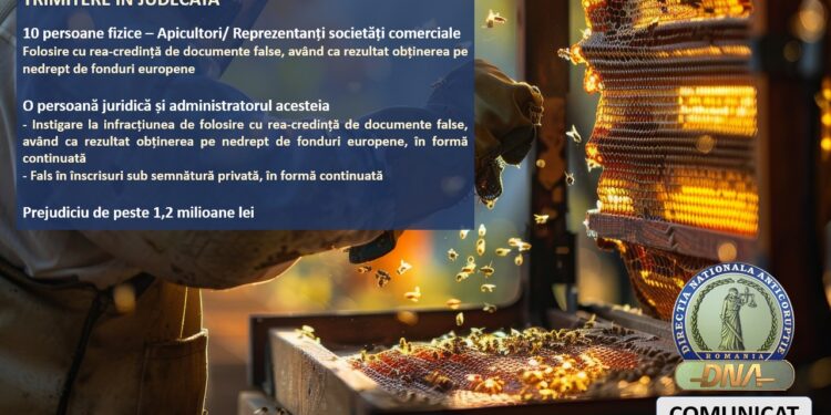 DNA trimite în judecată 12 persoane pentru obținerea frauduloasă a peste 1,2 milioane lei din fonduri europene, prin supraevaluarea remorcilor apicole